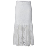 PIECES PIECES dame nederdel PCMAYA Skirt Bright White
