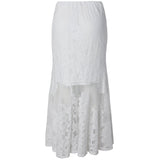 PIECES PIECES dame nederdel PCMAYA Skirt Bright White