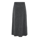 PIECES PIECES dame nederdel PCPIKO Restudsalg Dark grey melange