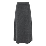 PIECES PIECES dame nederdel PCPIKO Restudsalg Dark grey melange