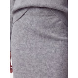 PIECES PIECES dame nederdel PCSALLY Skirt Medium grey melange