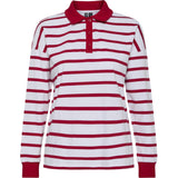 PIECES PIECES dame polo PCAMILIE Polo Bright White High risk red