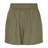 PIECES PIECES dame shorts PCPIA Shorts Deep Lichen Green