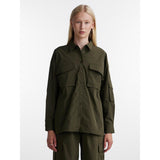 PIECES PIECES dame skjorte PCDRE Shirt Deep Lichen Green
