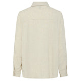 PIECES PIECES dame skjorte PCPIA Shirt Birch Detail MELANGE