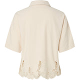 PIECES PIECES dame skjorte PCPIPER Shirt Ecru