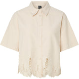 PIECES PIECES dame skjorte PCPIPER Shirt Ecru