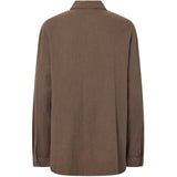 PIECES PIECES dame skjorte PCSASTINA Shirt Coffee Quartz