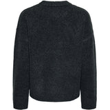 PIECES PIECES dame strik PCANA Knit Dark grey melange