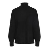 PIECES PIECES dame strik PCMALOU Restudsalg Black