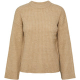 PIECES PIECES dame strik PCSALLA Knit White Pepper