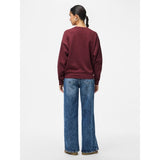 PIECES PIECES dame sweatshirt PCCHILLI Sweatshirt Tawny Port