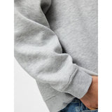 PIECES PIECES dame sweatshirt PCCHILLI Sweatshirt Light Grey Melange