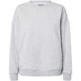 PIECES PIECES dame sweatshirt PCCHILLI Sweatshirt Light Grey Melange