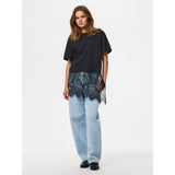 PIECES PIECES dame t-shirt PCMAVE T-shirt Black
