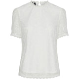 PIECES PIECES dame top PCOLLINE Restudsalg Cloud Dancer