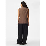 PIECES PIECES dame vest PCBLOSSOM Vest Coffee Quartz