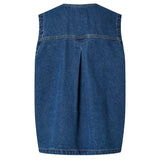 PIECES PIECES dame vest PCFENNA Restudsalg Dark Blue Denim