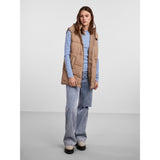 PIECES PIECES dame vest PCJAMILLA Restudsalg Silver Mink