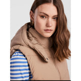 PIECES PIECES dame vest PCJAMILLA Restudsalg Silver Mink
