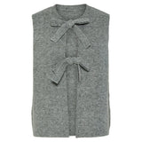 PIECES PIECES dame vest PCSILLY Restudsalg Medium grey melange