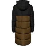 PIECES Pieces dame jakke PCBEE Restudsalg Dark Olive W. BLACK