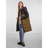 PIECES Pieces dame jakke PCBEE Restudsalg Dark Olive W. BLACK