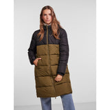 PIECES Pieces dame jakke PCBEE Restudsalg Dark Olive W. BLACK