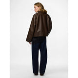 PIECES Pieces dame jakke pcjosie Jacket Hot Fudge Washed