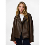 PIECES Pieces dame jakke pcjosie Jacket Hot Fudge Washed