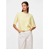 PIECES Pieces dame strik PCSILLY Knit Pale Banana MELANGE