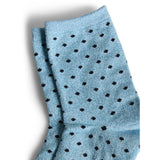 PIECES Pieces dame strømper PCSEBBY Socks Chambray Blue MINI DOTS IN MARITIME