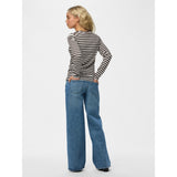 PIECES Pieces dame top PCRUKA Blouse Hot Fudge CLOUD DANCER