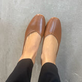 SHOES Rasmine Dame Ballerina Shoes Camel