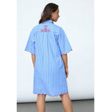 Sisters Point SISTERS POINT dame kjole EDINA Dress Blue Stripes