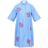 Sisters Point SISTERS POINT dame kjole EDINA Dress Blue Stripes