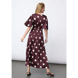 Sisters Point SISTERS POINT dame kjole GISELA Dress Deep Bordeaux Dot