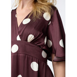 Sisters Point SISTERS POINT dame kjole GISELA Dress Deep Bordeaux Dot