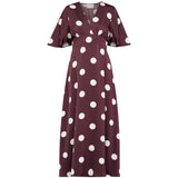 Sisters Point SISTERS POINT dame kjole GISELA Dress Deep Bordeaux Dot