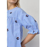 Sisters Point SISTERS POINT dame kjole IBISA Dress Blue Stripes