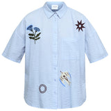 Sisters Point SISTERS POINT dame nederdel ELLA-N Shirt Stripes Emb
