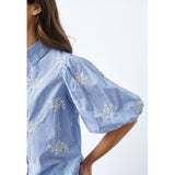 Sisters Point SISTERS POINT dame skjorte ELLA Shirt Blue Stripe