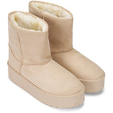 SHOES Tulle dame bamsestøvler 6432 Restudsalg Beige