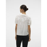 Vero Moda VERO MODA DAME TOP VMROXANNE Shirt Snow white