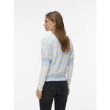 Vero Moda VERO MODA Dame Pullover VMDoffy Knit Cashmere Blue BIRCH