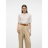 Vero Moda VERO MODA dame bluse VMBECCA Restudsalg Snow white