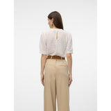 Vero Moda VERO MODA dame bluse VMBECCA Restudsalg Snow white