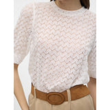 Vero Moda VERO MODA dame bluse VMBECCA Restudsalg Snow white