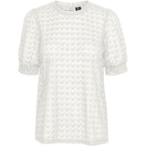 Vero Moda VERO MODA dame bluse VMBECCA Restudsalg Snow white