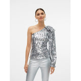Vero Moda VERO MODA dame bluse VMEFI Restudsalg Silver Colour